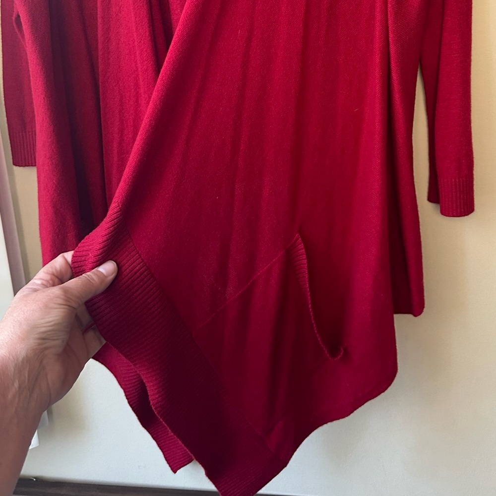 LOFT Rich Red Women's Cardigan - Picture 5 of 9